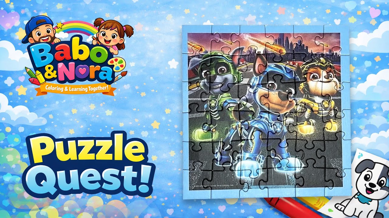 Paw Patrol Puzzle Quest - Part 2 🧩🐶 | Fun Kids Puzzle with Babo & Nora
