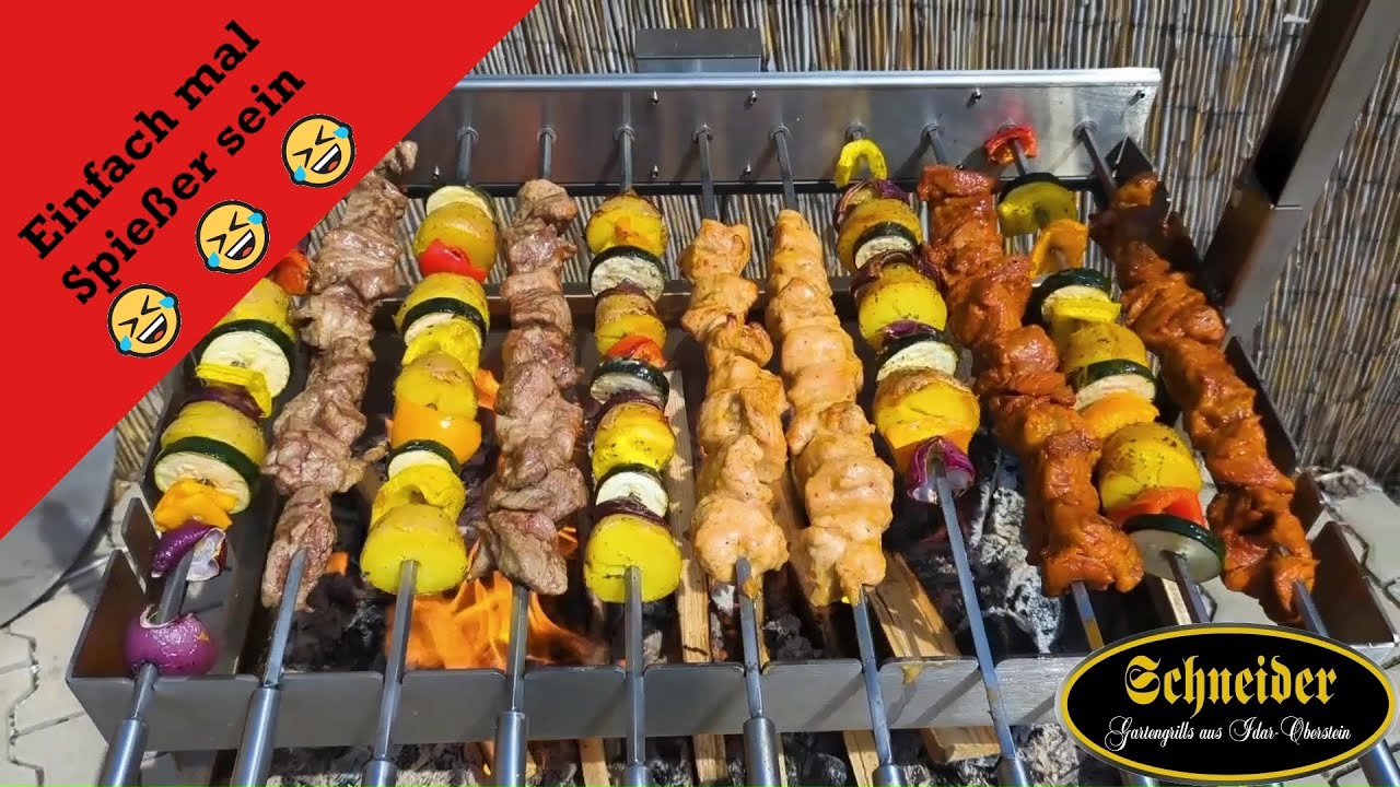 Schneider Schaschlik-Grill 🔥 Der patente Spießgeselle