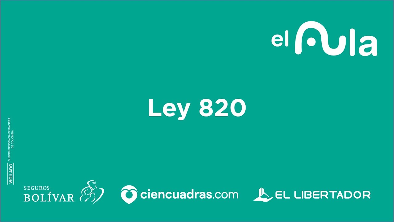 🤔 Ley 820👌