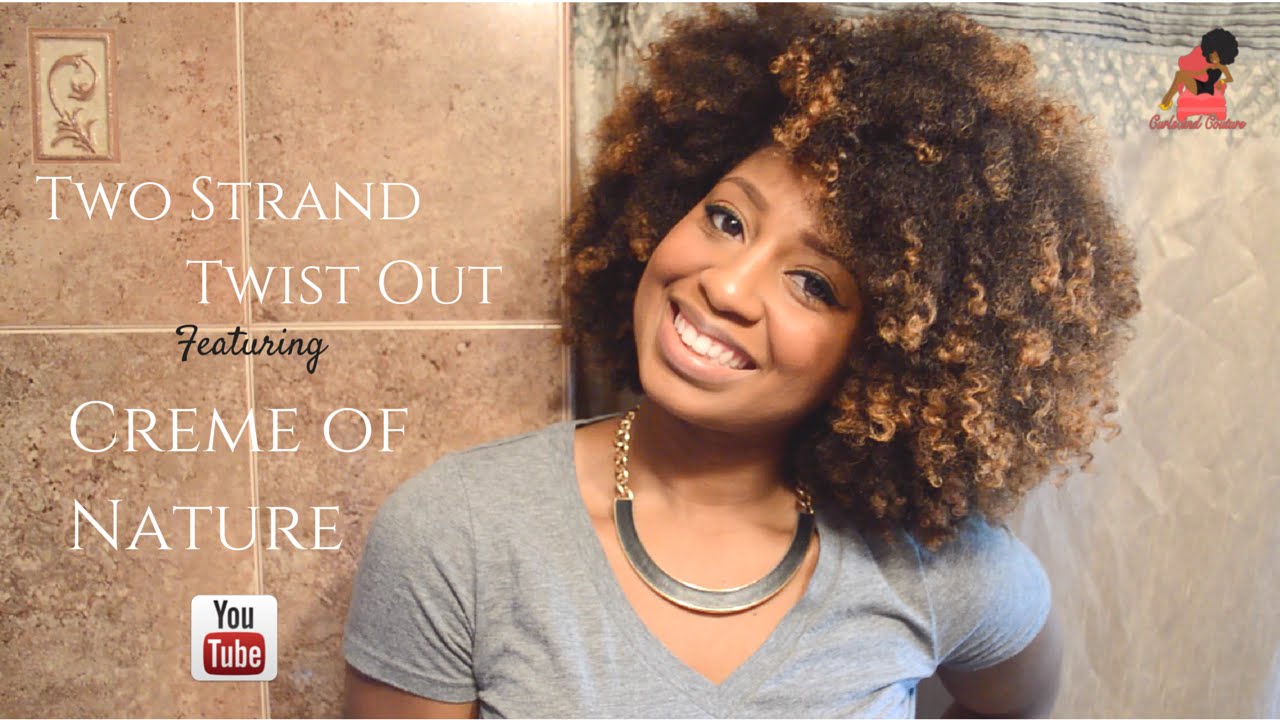 Two Strand Twist Out ft Creme of Nature