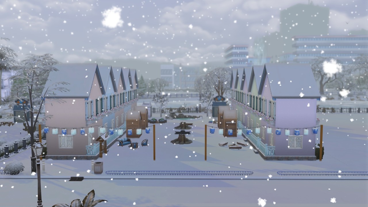 🪷 Frost & Fable Market Build 🪷 Building in Sims 4 is NOT my forte ☃️ Market Day 7/14 ✨