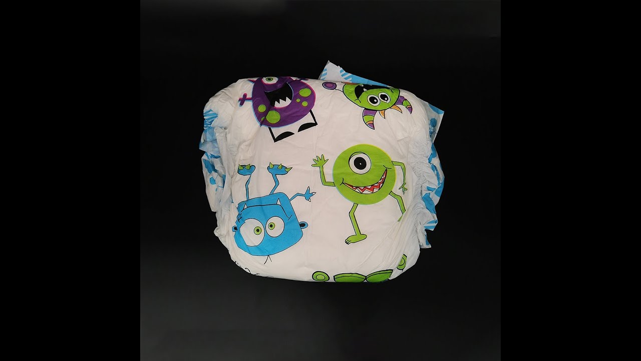 Cute Little Monster Pattern Adult Diapers.We are OEM & ODM abdl adult diaper factory.