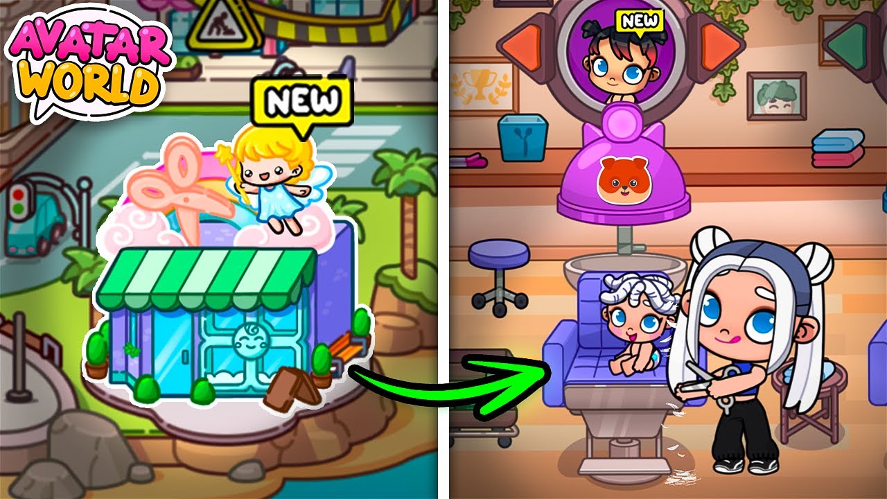 CHILDREN'S BARBERSHOP! 👶✂️ NEW SECRETS AND BUGS IN AVATAR WORLD