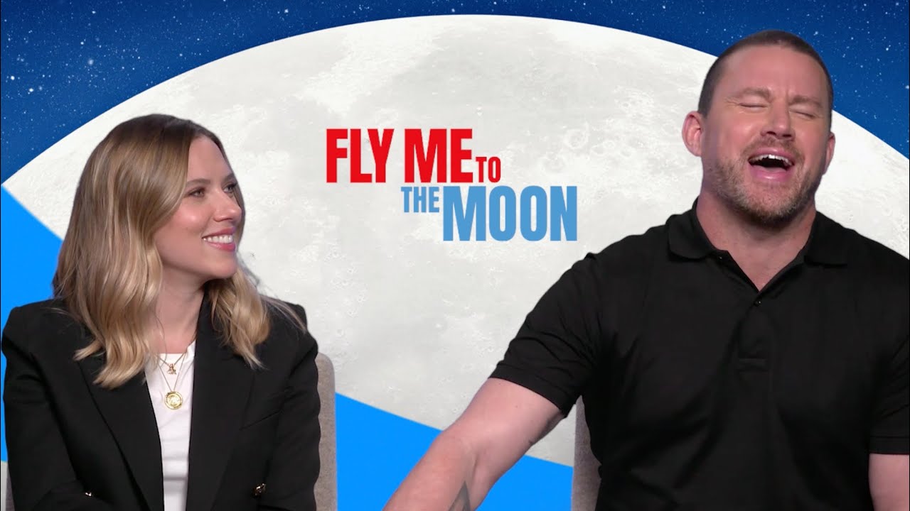 FLY ME TO THE MOON Funny Interview | Scarlett Johansson and Channing Tatum On Moon Landing Rom-Com