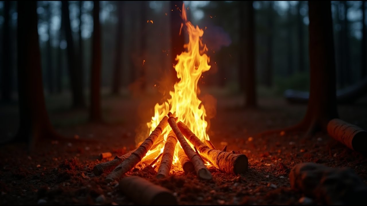 Warm Fire in the Woods – Sleep and Calm