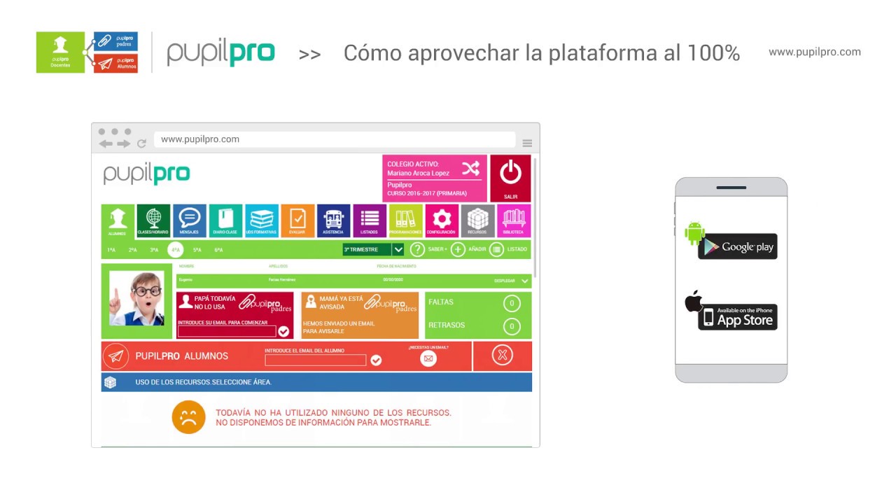 Aprovechar Pupilpro al 100%. Introducci&oacute;n de las tablets dentro de la educaci&oacute;n.