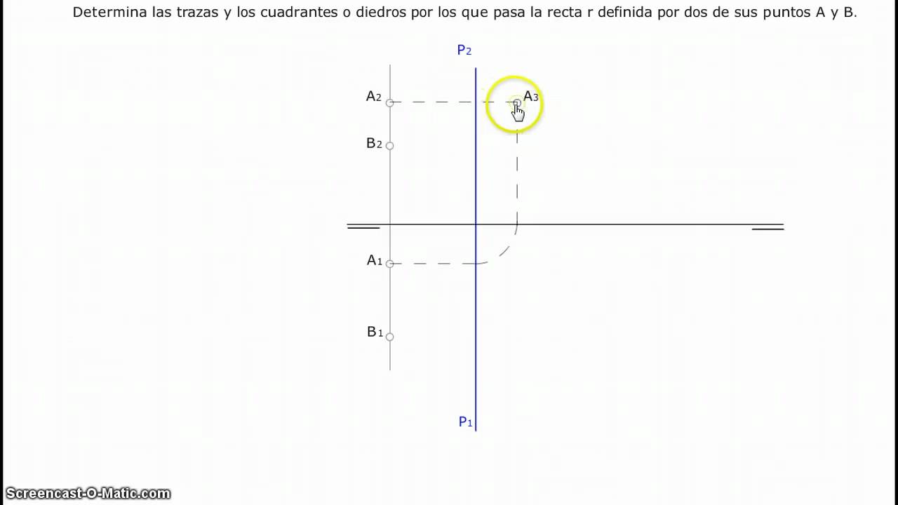 RECTA DE PERFIL (ejercicios)