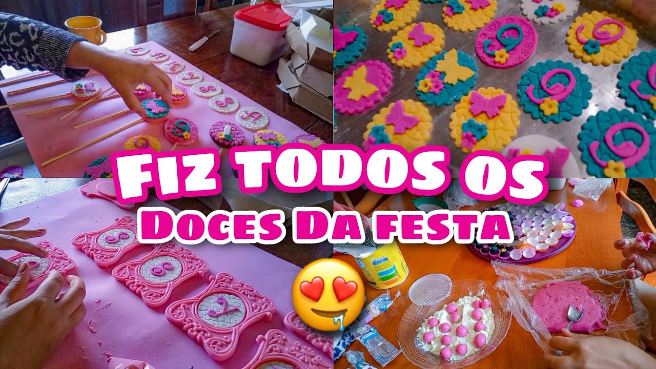 FIZ TODOS OS DOCES DA FESTA - DOCES PERSONALIZADOS - FESTA EM CASA - TEMA ENCANTO