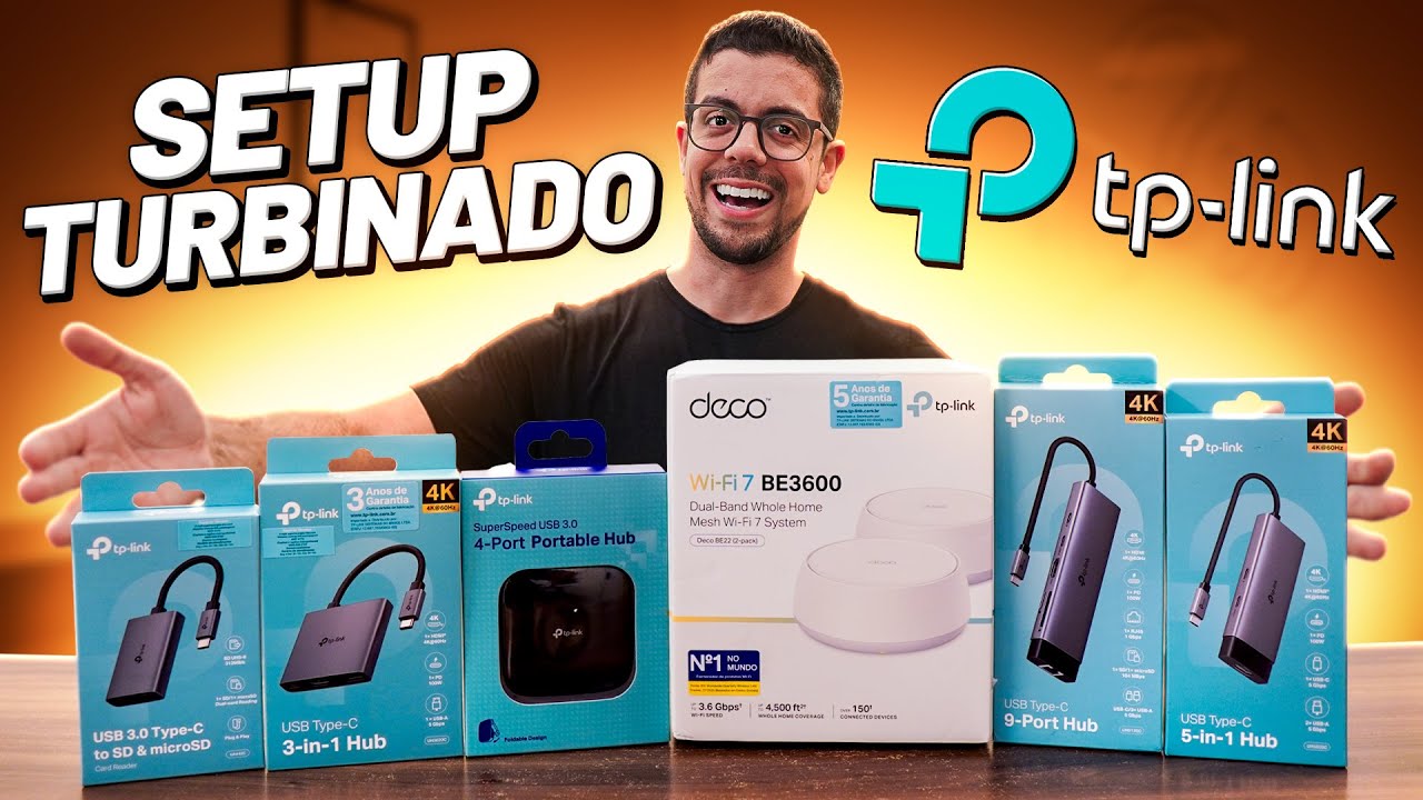 TRANSFORMEI MEU SETUP COM OS NOVOS PRODUTOS DA TP-LINK! (Hubs e Deco BE22)