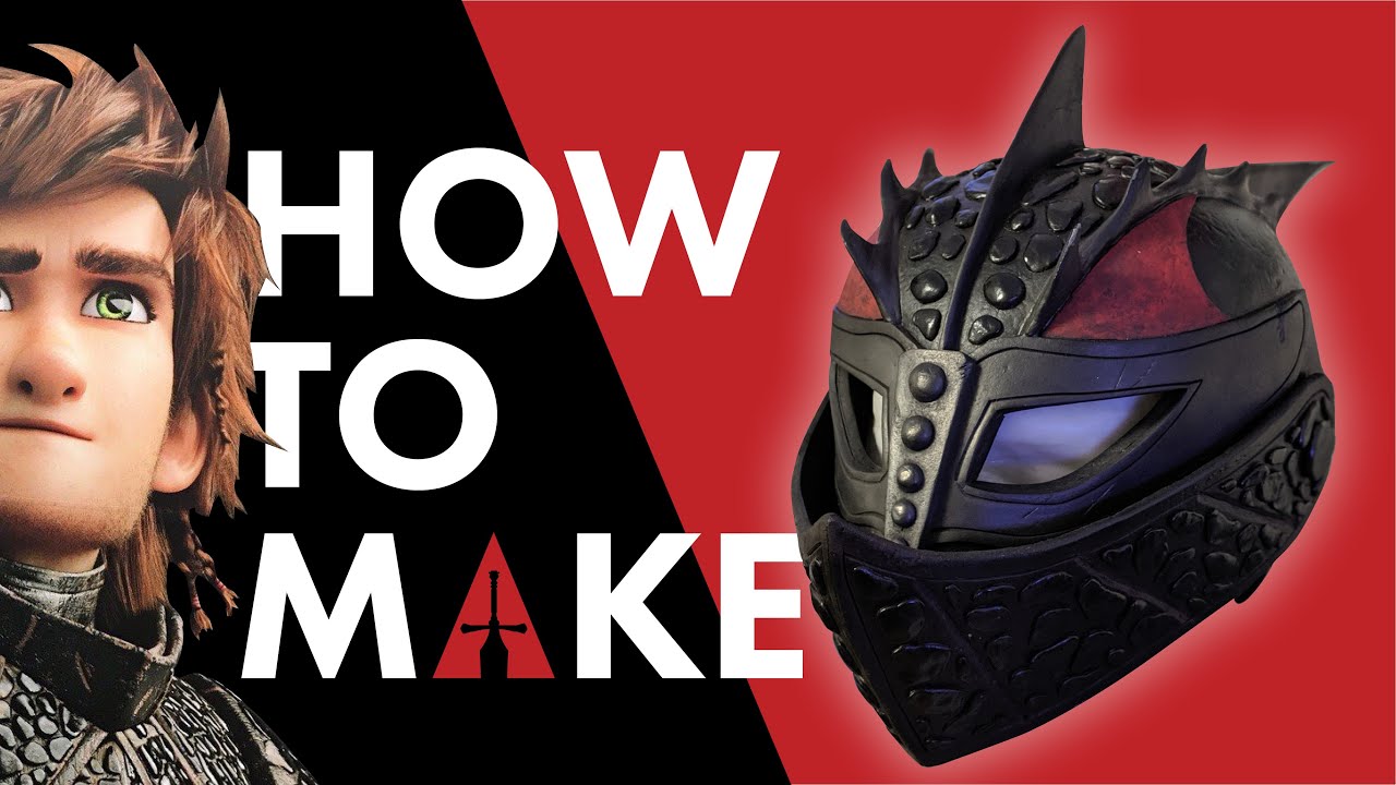 How to Make Hiccup Dragon Scale Helmet from HTTYD3