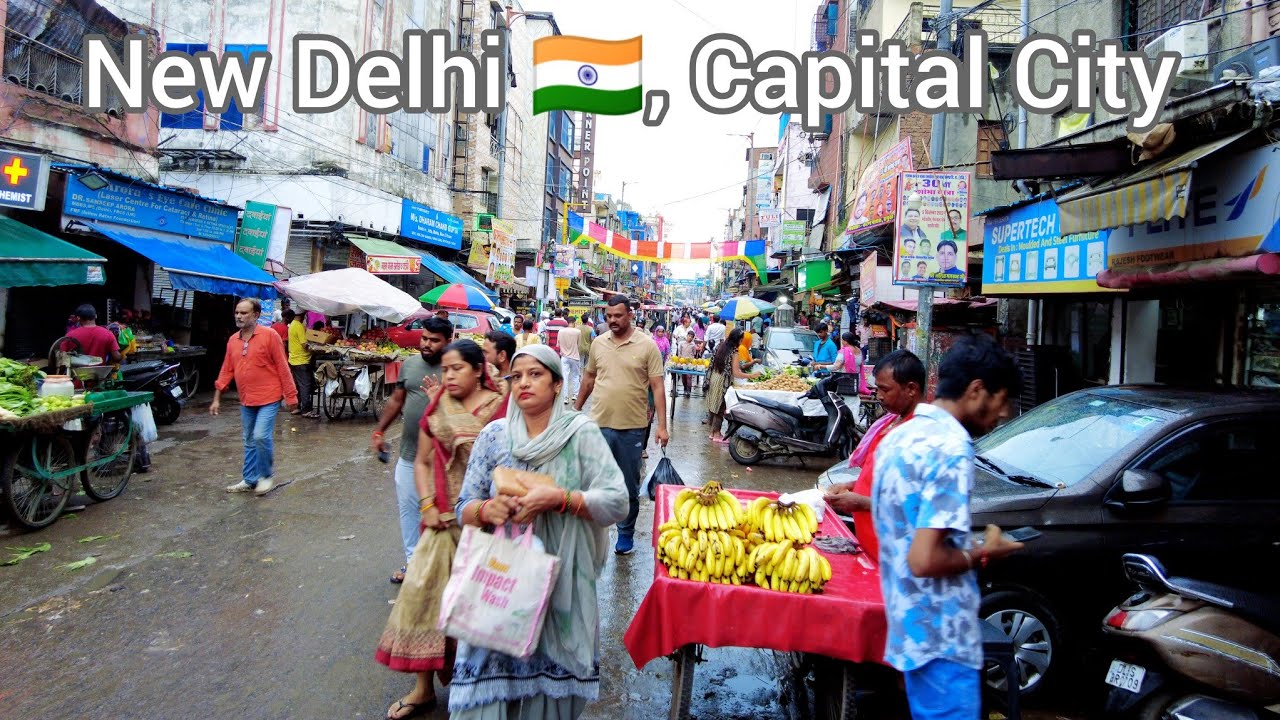 Multani Dhanda, Paharganj, New Delhi India 🇮🇳, Walking Tour, Walking In India, Delhi City Walking