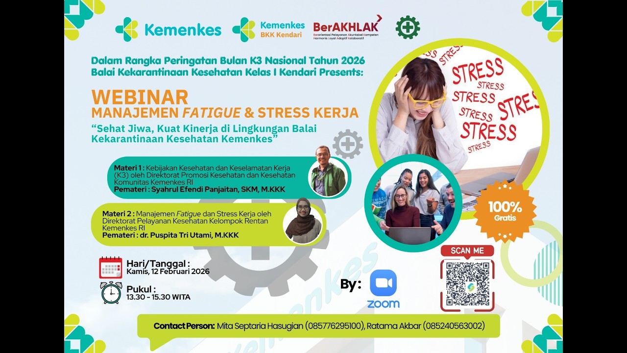 WEBINAR MANAJEMEN FATIQUE & STRESS KERJA