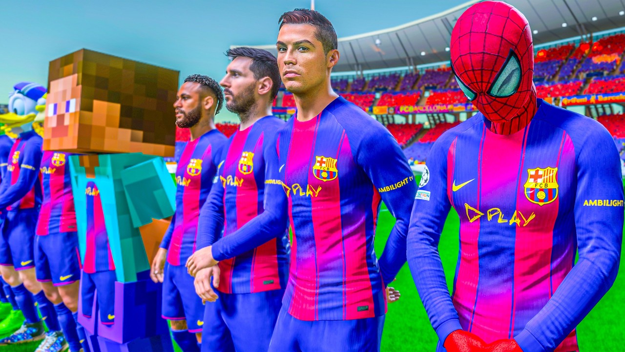 RONALDO,SPIDERMAN,RONALDO,SPIDERMAN,RONALDO,SPIDERMAN AND MESSI & HULK ... THE GOAT