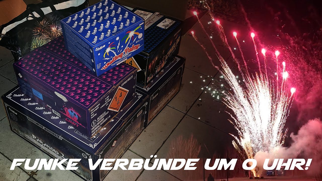 SILVESTER 0 UHR FEUERWERK ESKALATION🔥 | Funke | (Paranoid 2, Corolla Blue 100, Push it to the limit)