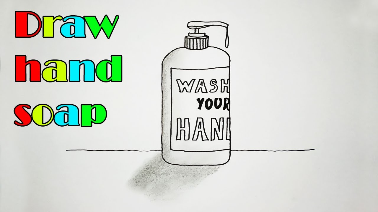 How to Draw Hand Soap -- EASY -- Wash Your Hands