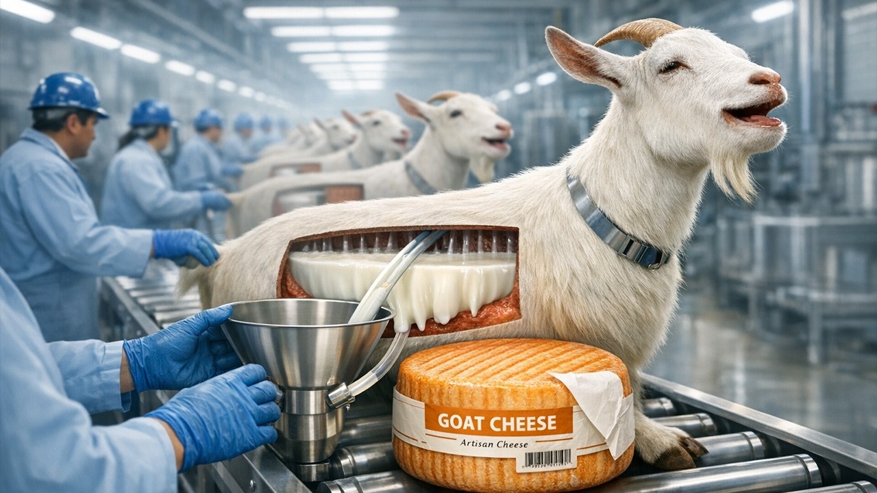 Inside the World’s Largest Goat Milk Mega Factory: Fresh Milk to Wrapped, Labeled Washed-Rind Cheese