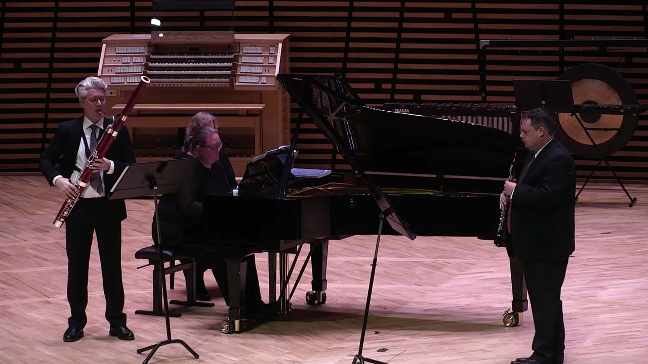 Poulenc: Trio for oboe, bassoon and piano, 2nd movement. Nick Deutsch, Ole Dahl, Ida Mo Schanche