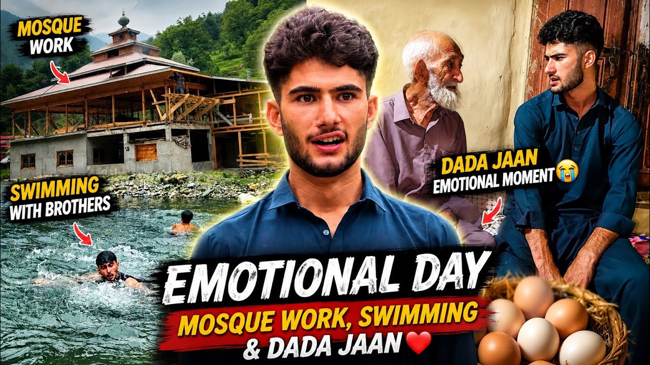 I Cried Remembering Dadi Jaan 💔 | Mosque Work & Swimming With My Brothers | Kashmir 