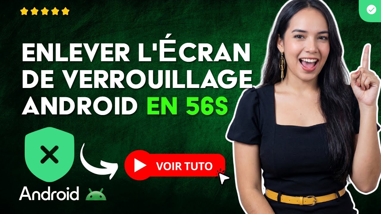 Comment Enlever l'ÉCRAN de VERROUILLAGE sur ton MOBILE ANDROID en 56 S