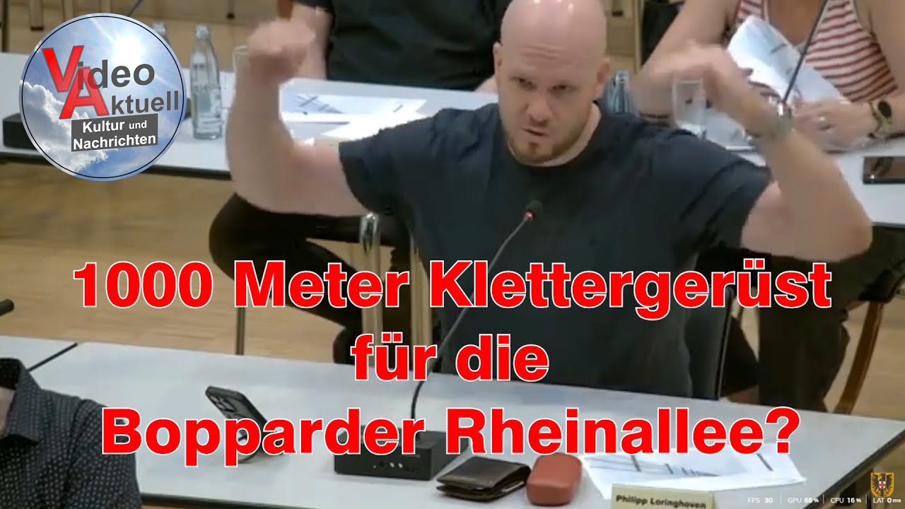 1000 Meter Klettergerüst für Bopparder Rheinallee?