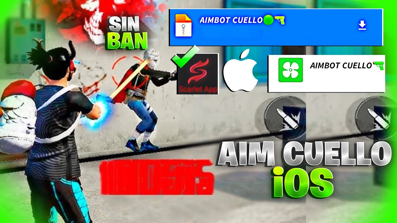 AIMBOT CUELLO PARA IPHONE / NUEVA ACTUALIZACI&Oacute;N / TODO ROJO PARA IPHONE / FREE FIRE 2025