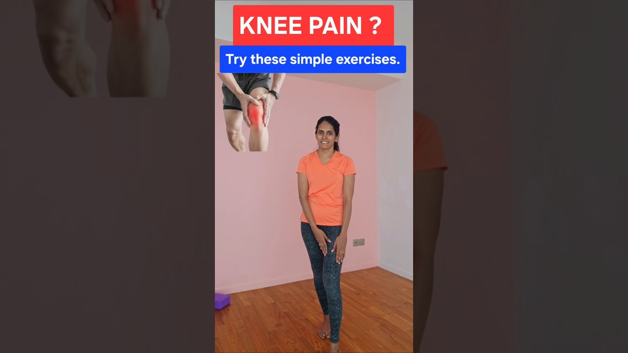 30+ Women - 🔥 Knee pain?  Try these 5 simple stretches at home 🦵 (No equipment!)