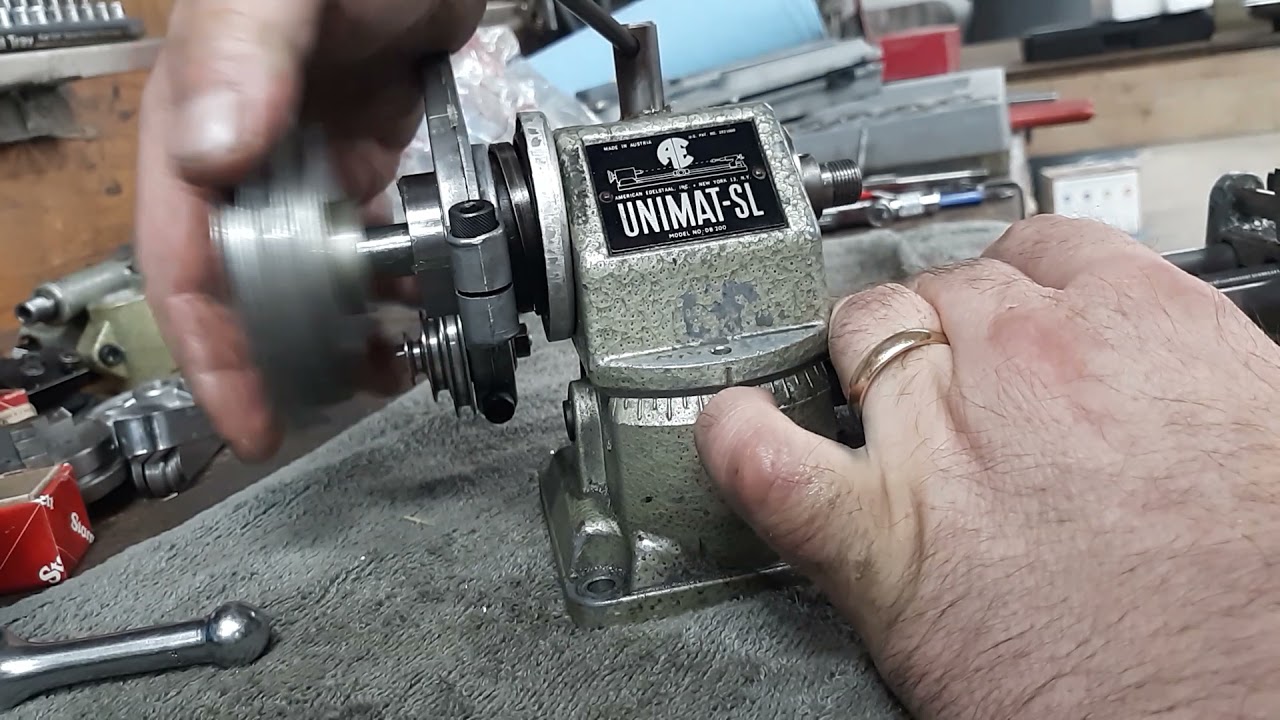 Unimat DB/SL pt. 1, scene 2-ASSEMBLY OF SPINDLE CARTRIDGE, GAP AND PRELOAD