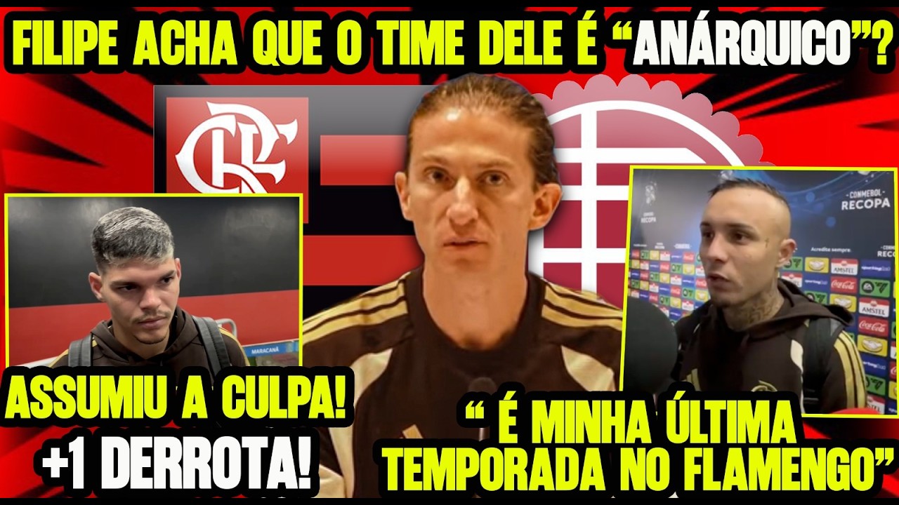 FILIPE LUÍS DIZ SE É ANÁRQUICO! AYRTON ASSUME FALHA! CEBOLINHA CRAVA FUTURO NO FLAMENGO ATÉ 2026!