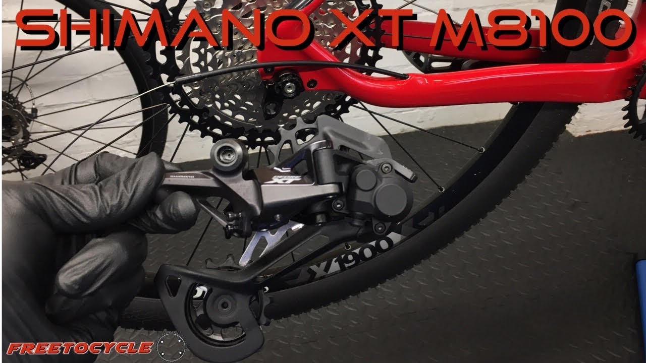 Руководство по установке заднего переключателя Shimano XT M8100