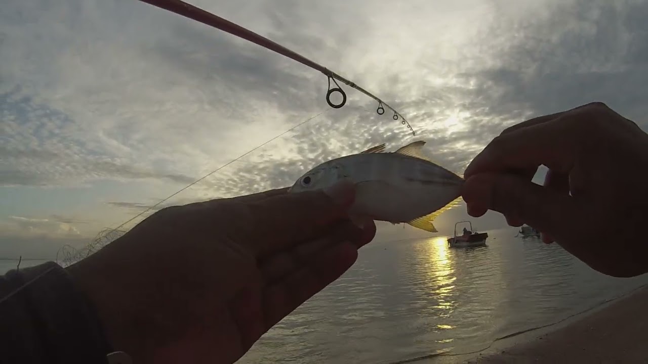 Mancing Baby GT di Pantai Nusa Dua Bali