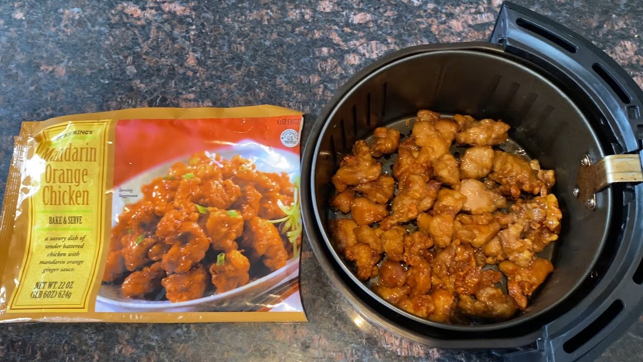 Курица в апельсиновом соусе из Trader Joe's, приготовленная в аэрогриле.