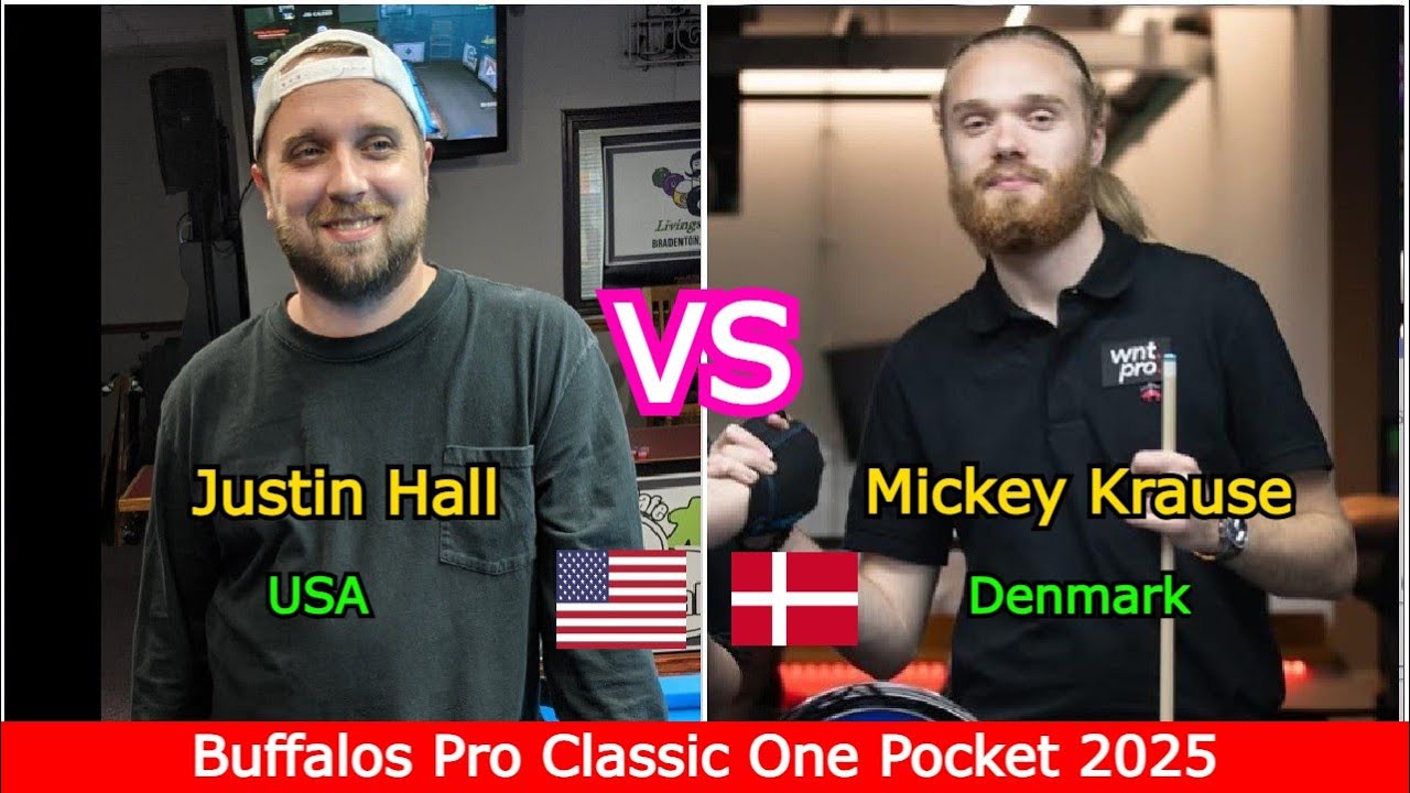 Justin Hall 🆚️ Mickey Krause | Buffalos Pro Classic One Pocket 2025