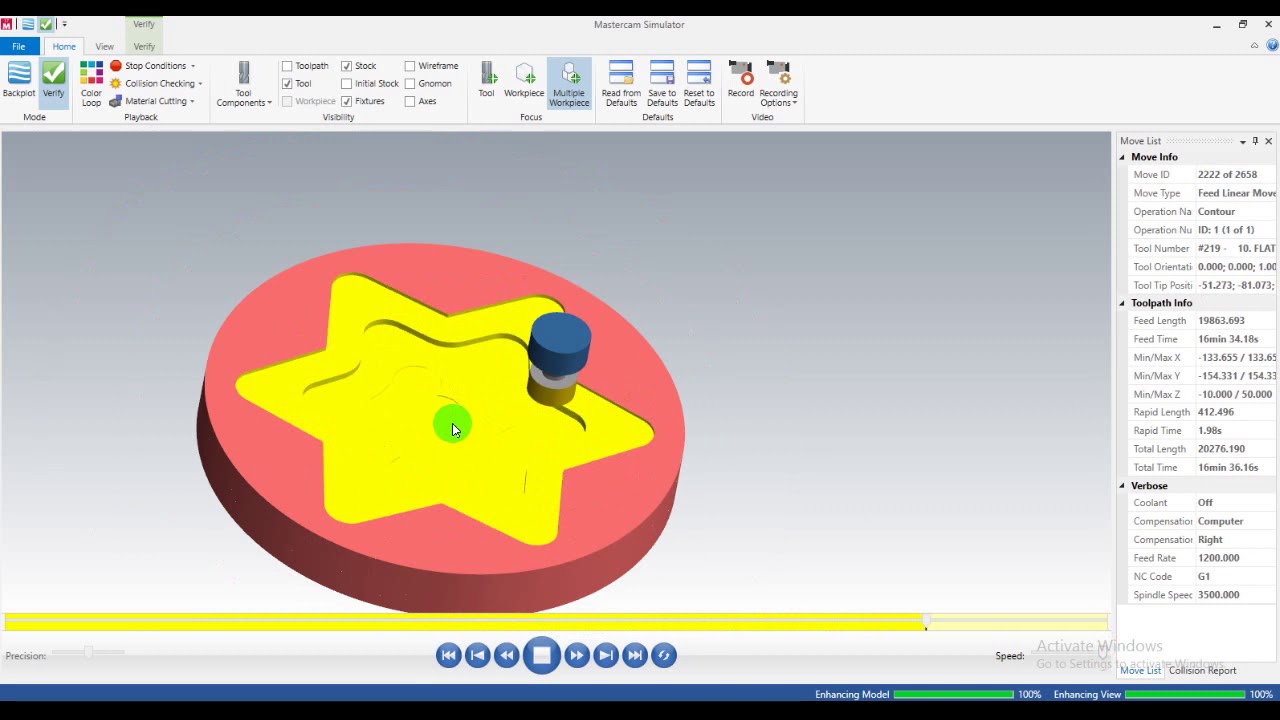 contour remachining in mastercam