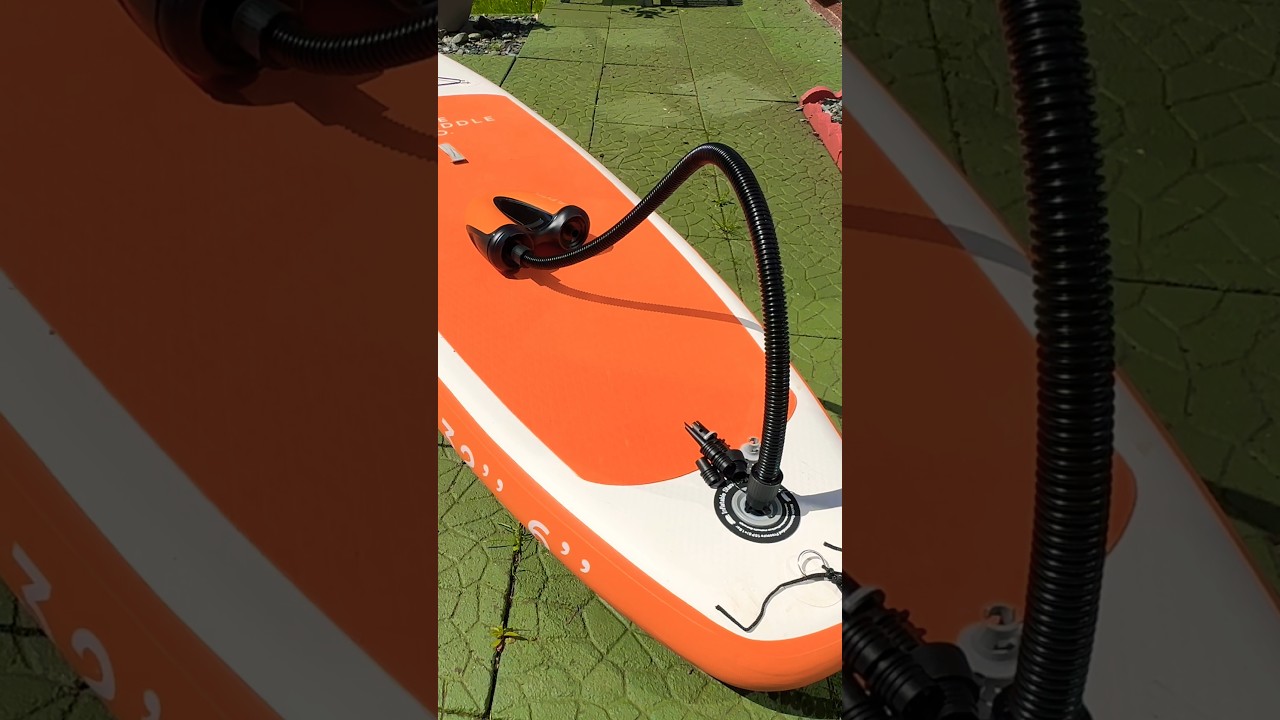 This is how you inflate a SUP Paddleboard in 10 minutes! Flextail MAX Cordless Electric Pump 20psi🛶