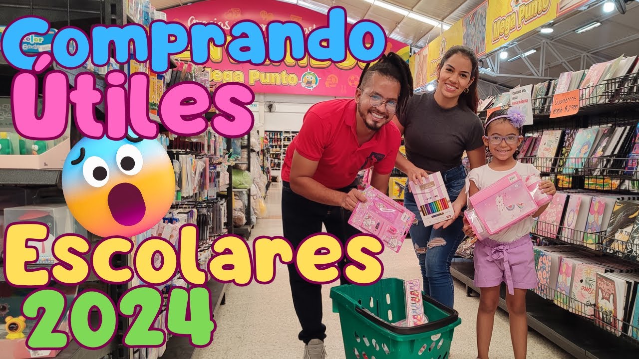 COMPRANDO UTILES ESCOLARES 2024!! *Regreso a clases*