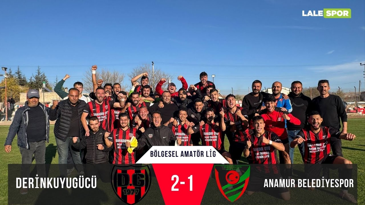 Derinkuyugücü: 2 Anamur Belediyespor: 1(Bölgesel Amatör Lig)
