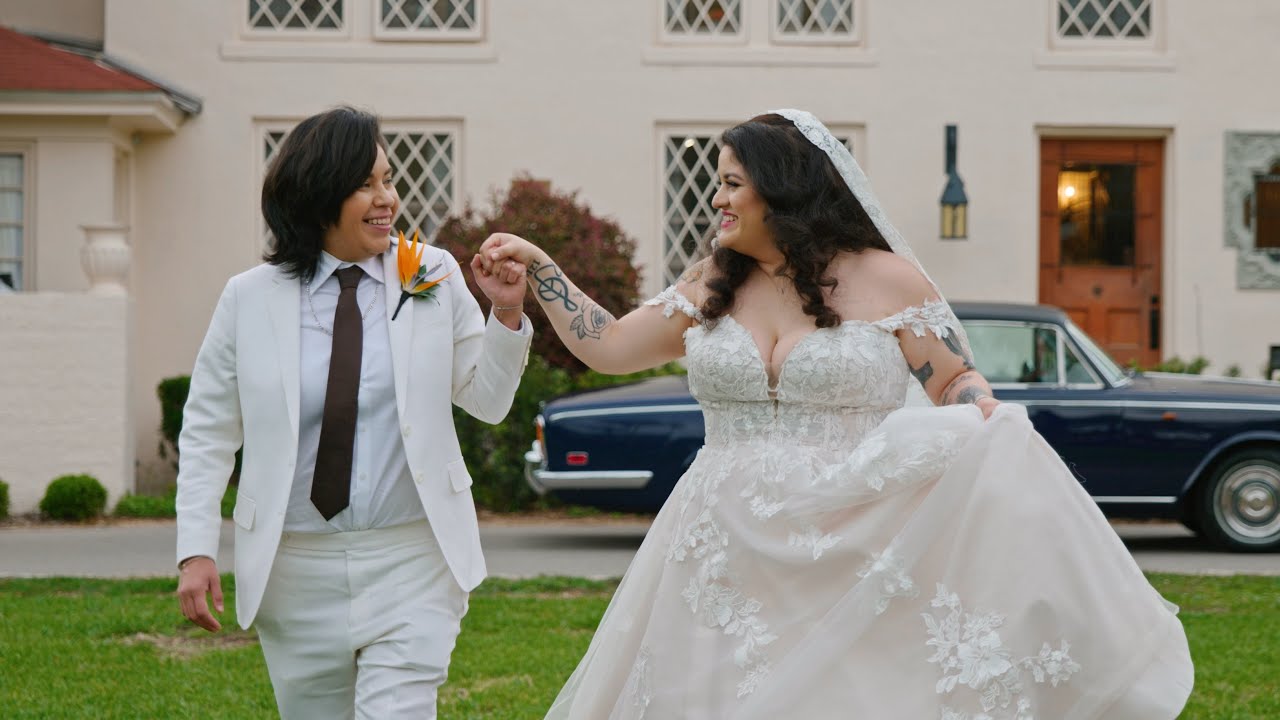Romantic Lesbian Wedding at The Contemporary Austin - Laguna Gloria | Austin Wedding Videographer