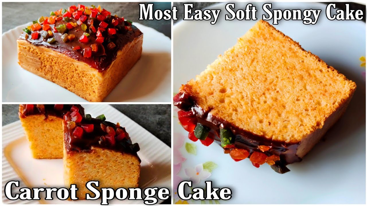 Eggless Carrot Cake | Super soft Moist Cake With Carrots | गाजर का मुलायम केक बिना ओवन बिना अंडा