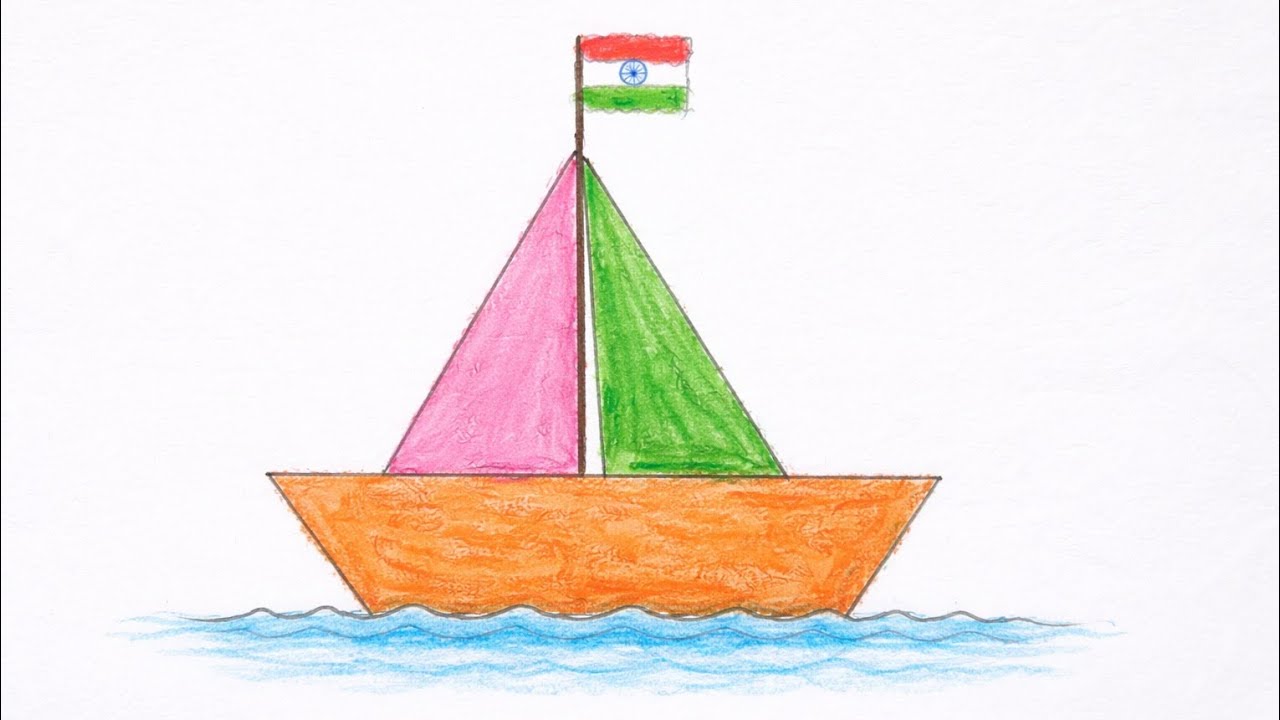 How to draw step by step easy Boat /boat drawing #boatdrawing 