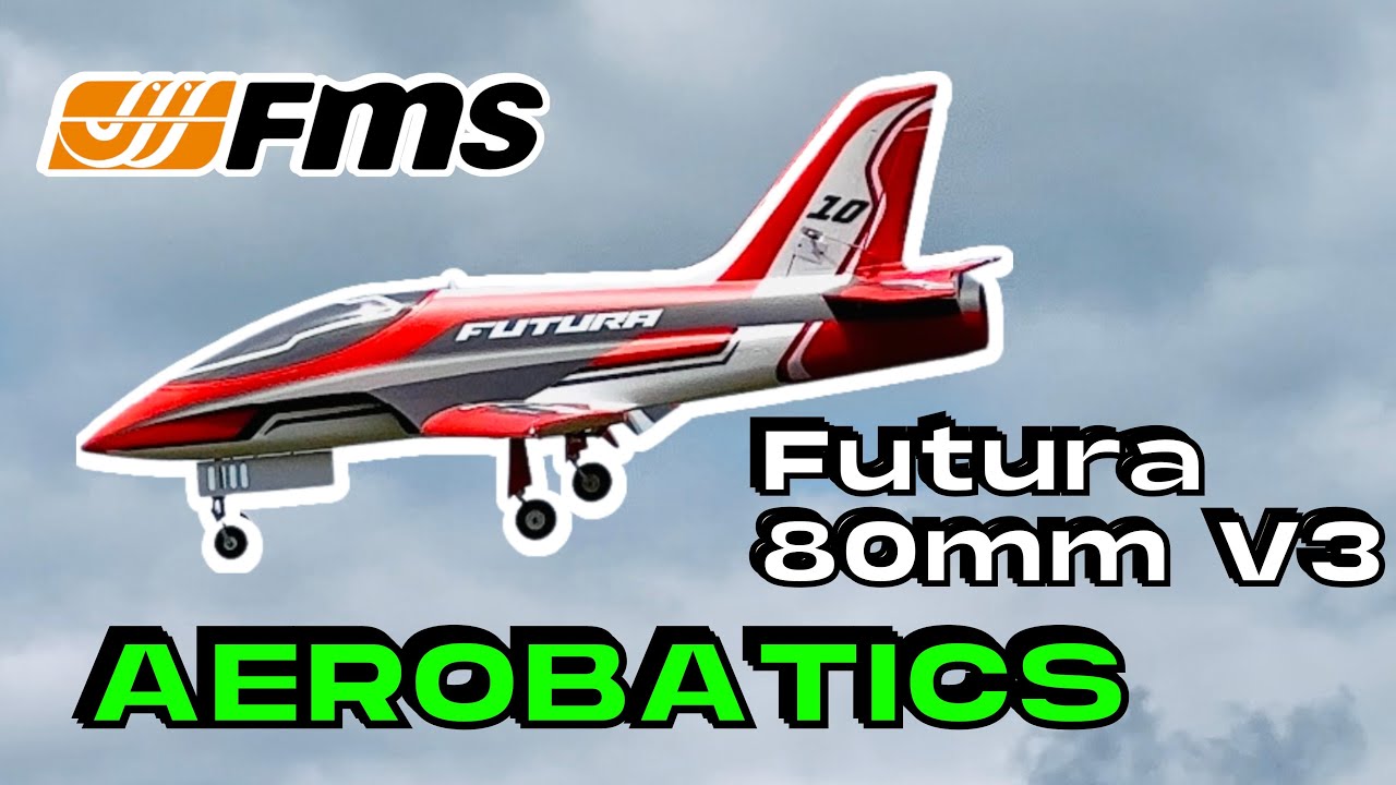 AEROBATICS with BEST SPORT JET • FMS Futura V3 80mm EDF Jet RC PLANE • (English/Français 4K 60fps)