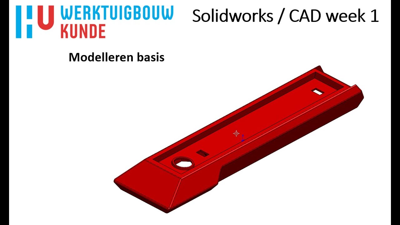 Solidworks college 1b - modelleren basis nietmachine