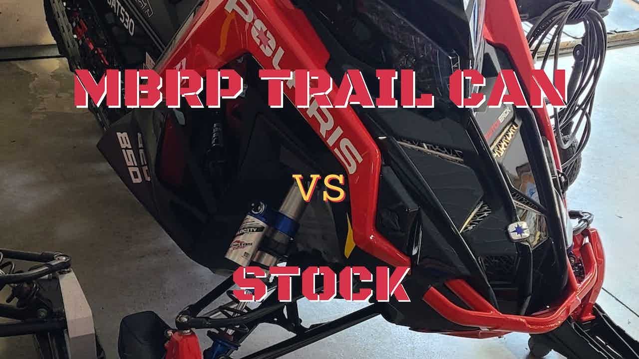 2021 POLARIS Assault 850 с MBRP TRAIL Can против STOCK !!!