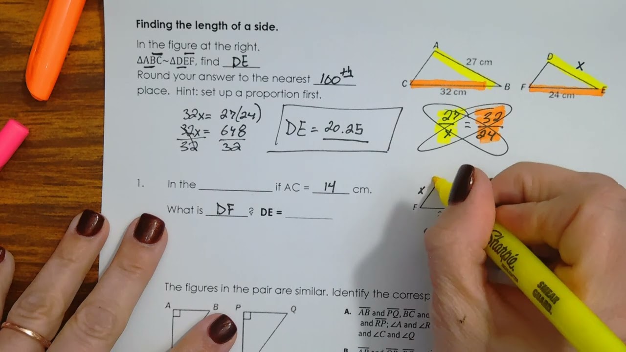 A1A Unit 5 Proportions and Similar Figures