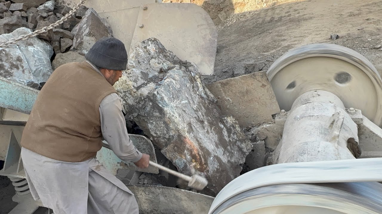 Rock Quarry Crushing Operations | Stone Shredder Satisfying video #rockcrusher #rockcrushing #usa