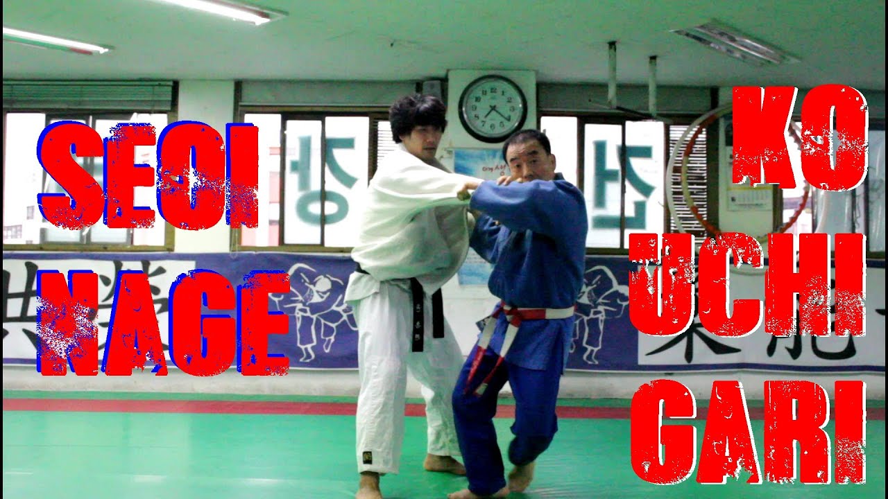 Seoi Nage and Ko Uchi Gari Combination by Korean 7th Dan (HD)