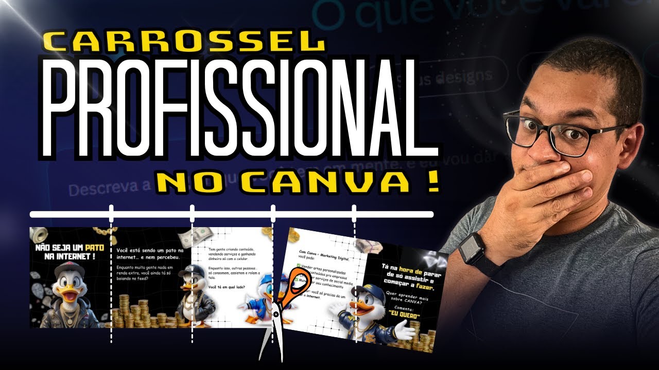 Como Fazer Carrossel no Canva para Instagram  (Criar, Cortar e Salvar)