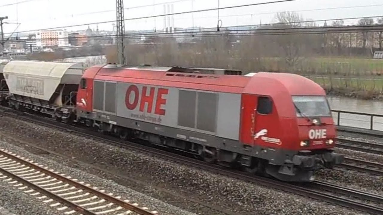 Züge in Würzburg am 20. Januar 2015