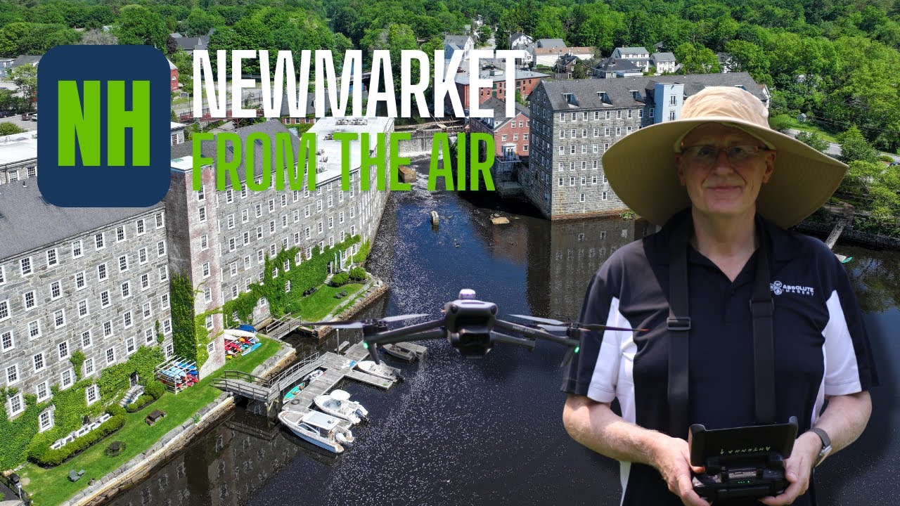 The Town of Newmarket NH from the Air (Drone)
