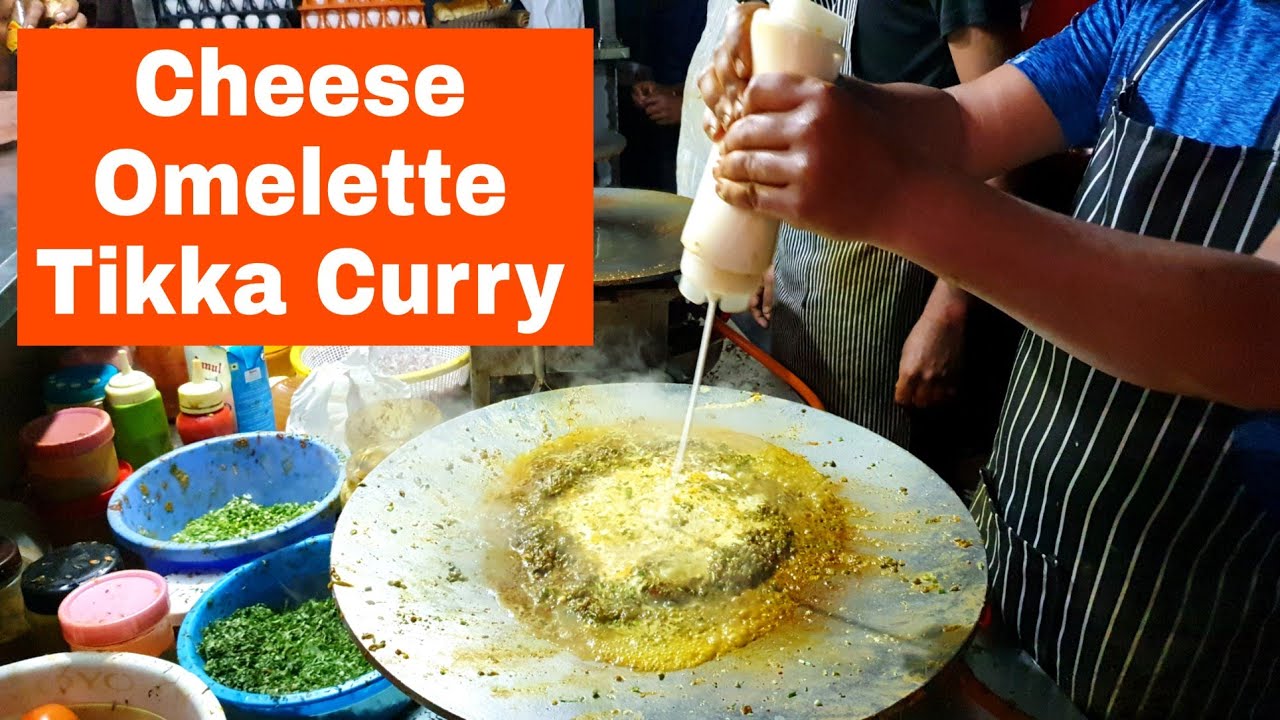 Cheese Omelette Curry : Jay Bhole Omelette, Adajan || Delicious  Egg Dish || Indian Street Food