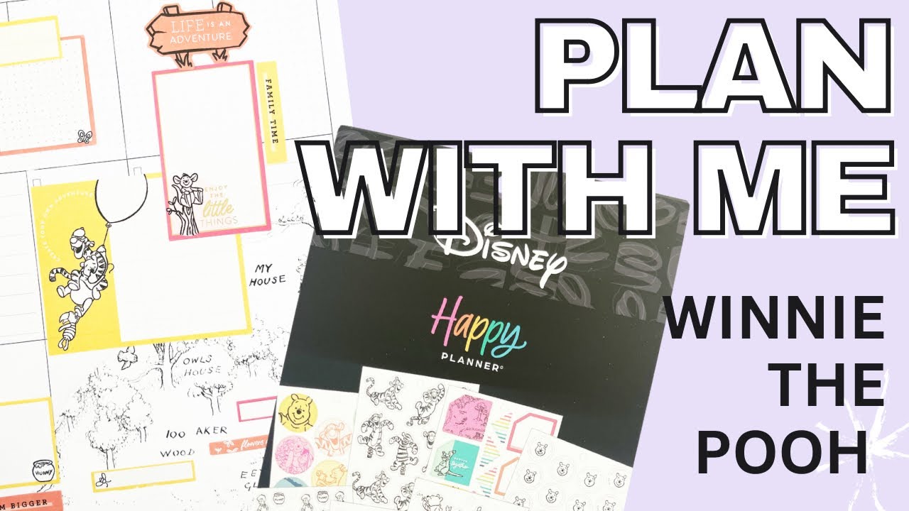 Plan With Me | Winnie the Pooh Disney Spread | Classic Happy Planner